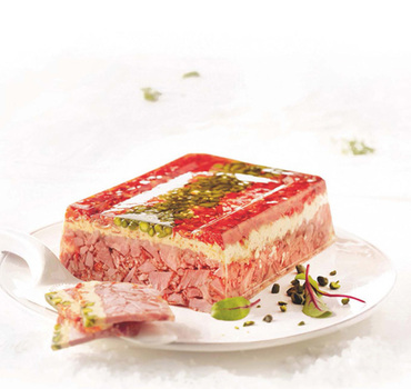 Pikante Varkenshaas in Aspic
