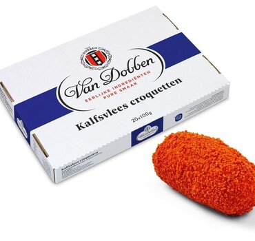 Van Dobben Kalfskroket 20x100gr.